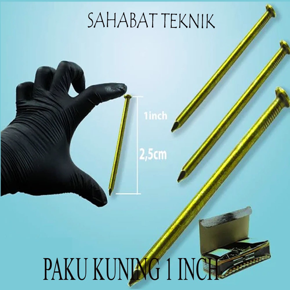 Jual Paku Beton Kuning 1 INCH | Shopee Indonesia
