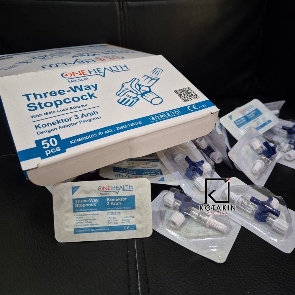 Jual Eceran 1 Pcs ONEHEALTH 3-Three Way Stopcock | 3 Way Stopcock ...