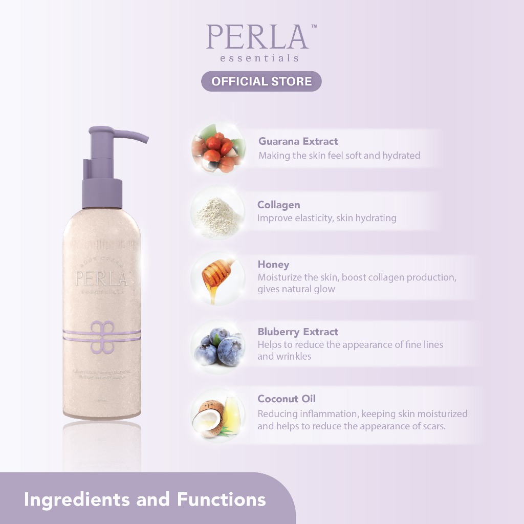 Jual PERLA Essentials Body Cream 300 ml | Shopee Indonesia