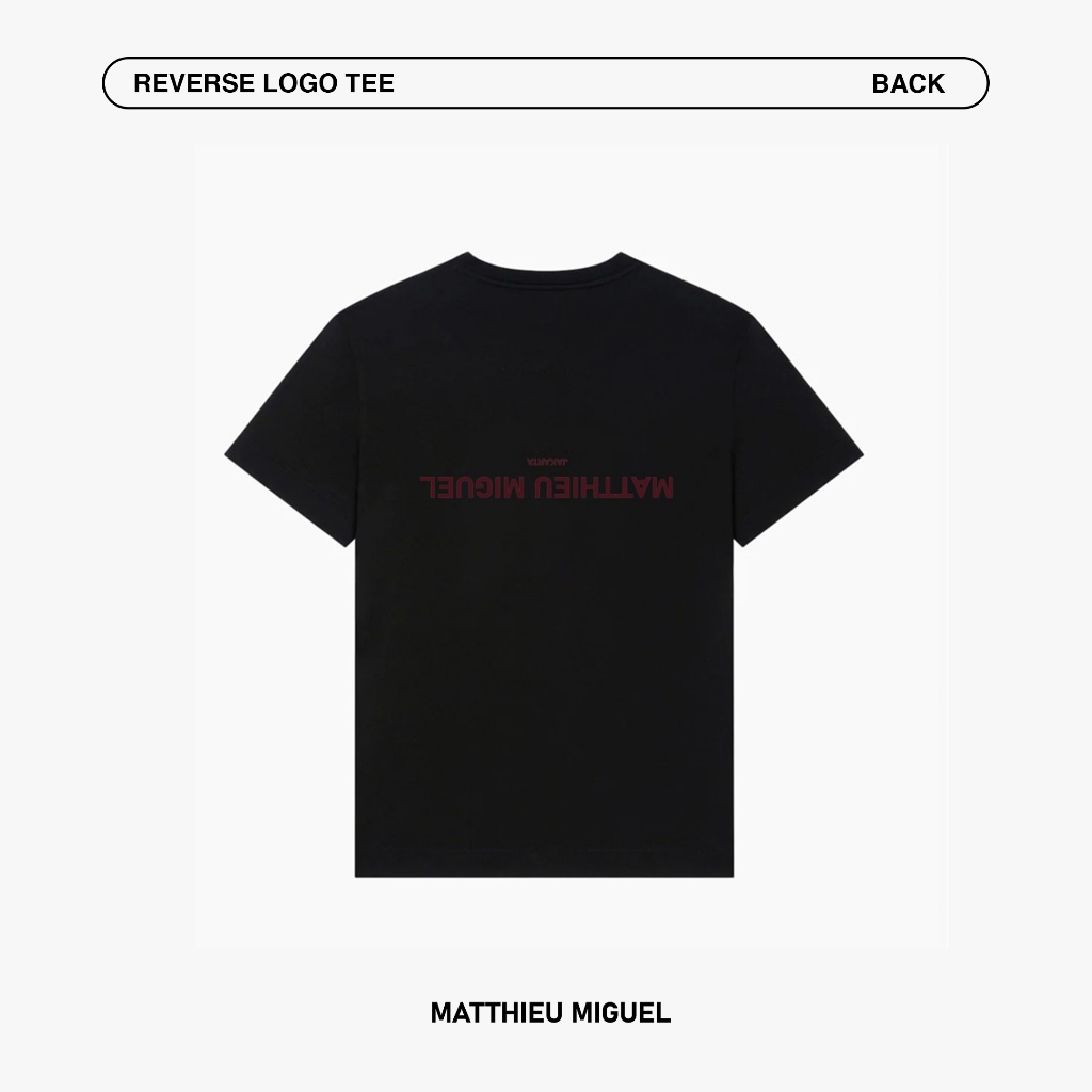 Jual MATTHIEU MIGUEL - REVERSE LOGO TEA - BLACK | Shopee Indonesia