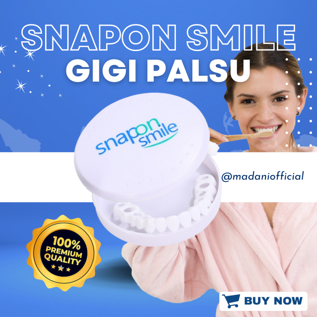 Jual Snap On Smile Gigi Palsu Instan 1 Set Atas Bawah 100% Original ...