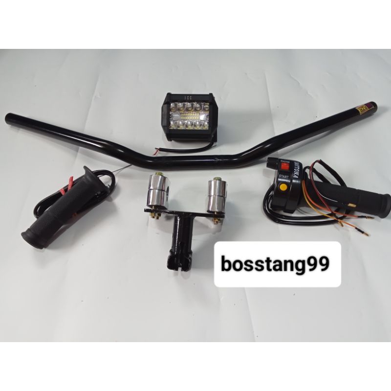 Jual paketan komplit stang RZR, adavtor stang, gasspontan 2 tombol ...