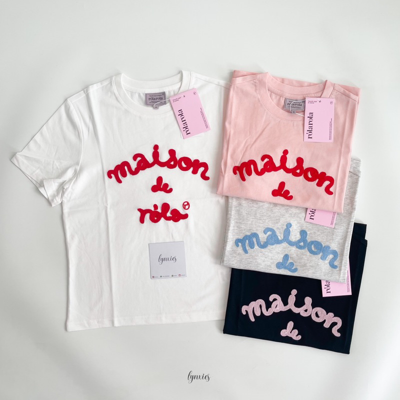 Jual [Ready Stock] ROLAROLA MAISON DE ROLA EMBROIDERY T-SHIRT | Shopee ...