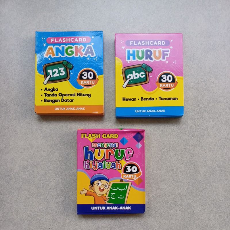 Jual Kartu Huruf // Flash card // alat bantu belajar anak-anak | Shopee ...