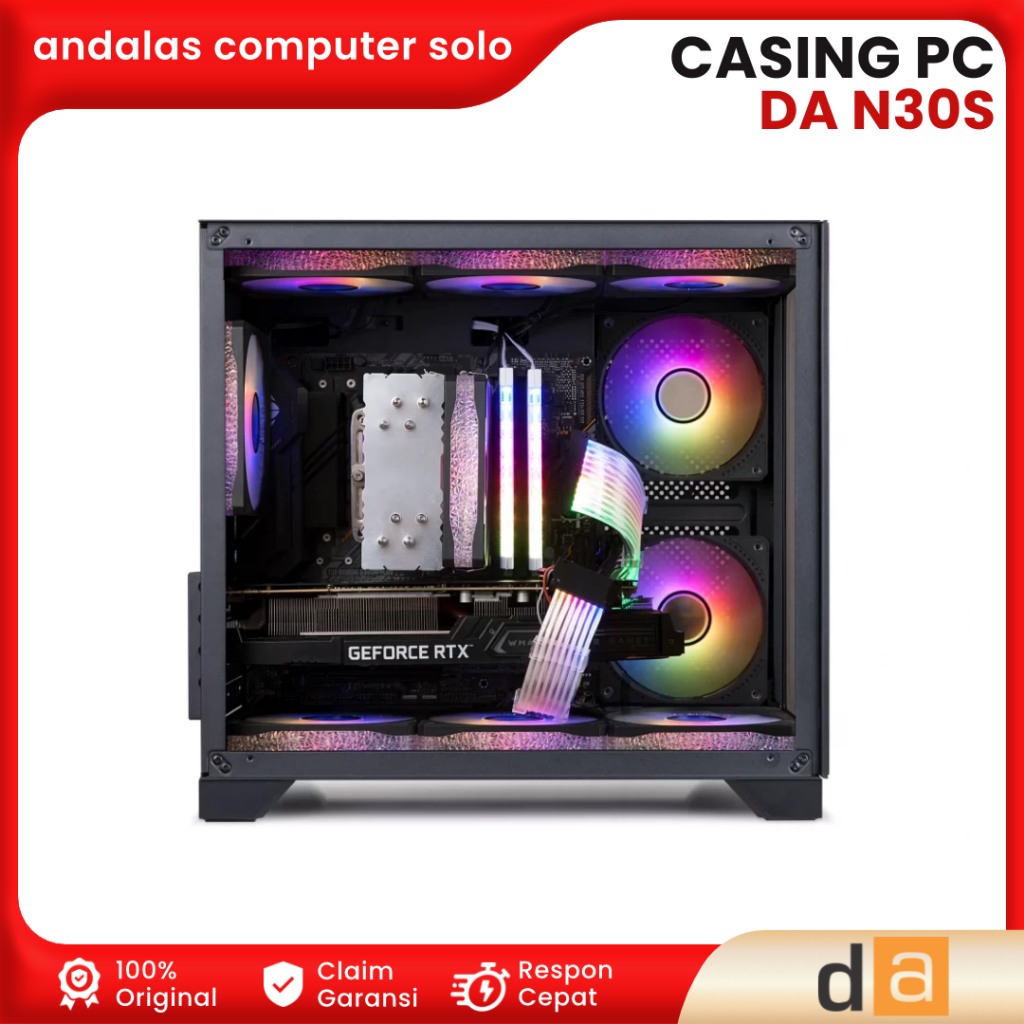 Jual Casing PC Case Gaming RGB Digital Alliance N30S Middle Tower M-ATX ...