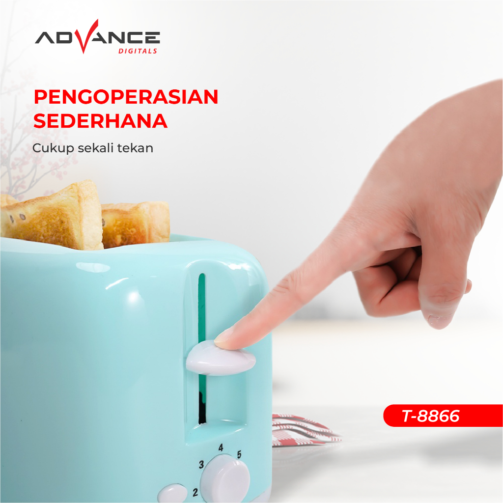 Jual Advance Toaster T-8866 Pemanggang Roti Listrik Toaster Sandwich ...