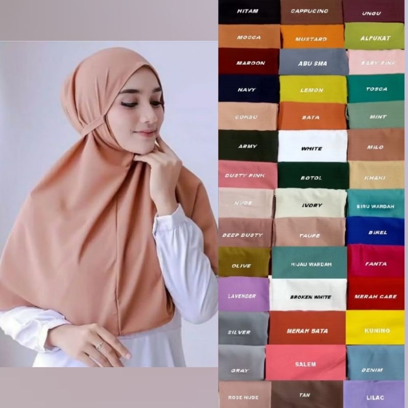 Jual Bergo Maryam diamond size M warna matcha Sage dusty denim birel ...