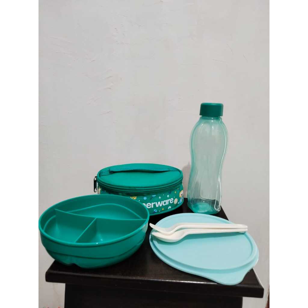 Jual Tupperware robot lunch set with gift | Shopee Indonesia