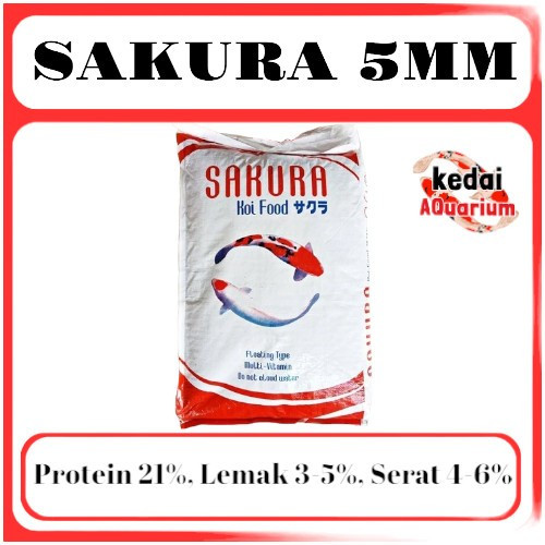 Jual Pakan Ikan Koi Sakura 5mm 10kg Koi Food Sakura 5 Mm 10 Kg