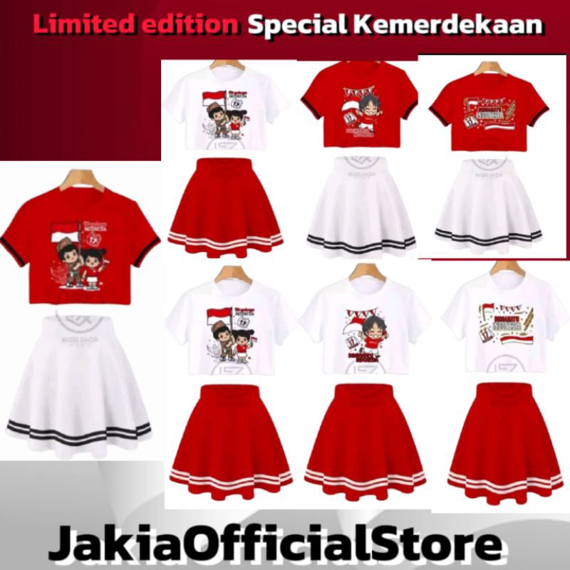 Jual Baju Merah Putih Anak Perempuan Laki Ke80 Bsju Ank Bocil Kaus ...