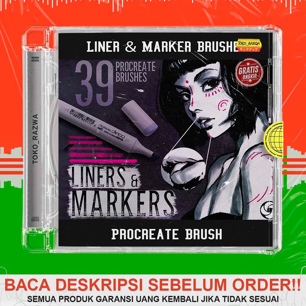 Jual Procreate Brush - Liner & Marker Brushes - 030724 | Shopee Indonesia