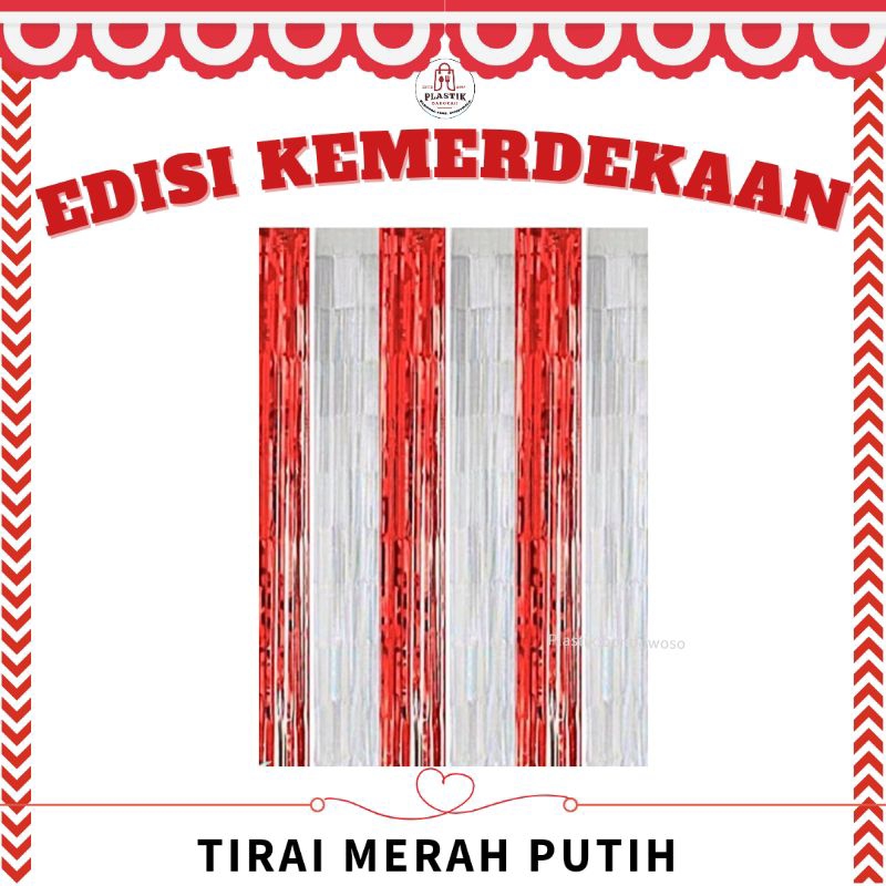Jual TIRAI MERAH PUTIH / BACKDROP AGUSTUS / TIRAI AGUSTUS / RUMBAI ...