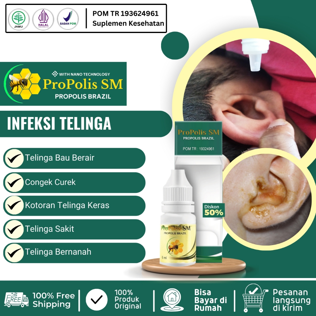 Jual Obat Tetes Telinga Congek, Bernanah, Curek, Gatal Berair ...