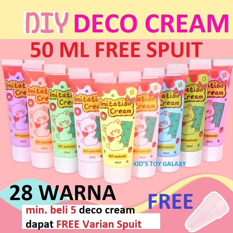 Jual New Ml Deco Cream Lem Diy Deco Cream Glue Resin Diy