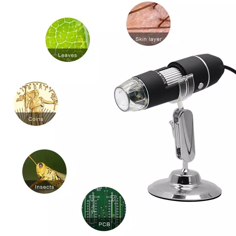 Jual Mikroskop Microscope Digital 16X 8 LED Zoom Endoscope USB with ...