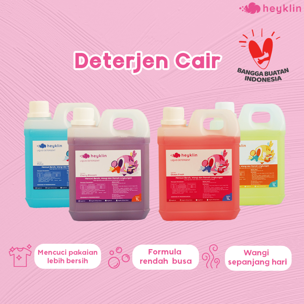 Jual Deterjen Cair Laundry 1Liter / Liquid Detergen | Shopee Indonesia