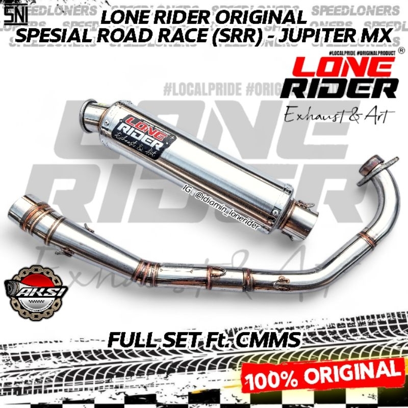 Jual LONE RIDER ORIGINAL Knalpot LR Jupiter MX Spesial Road Race SRR ...