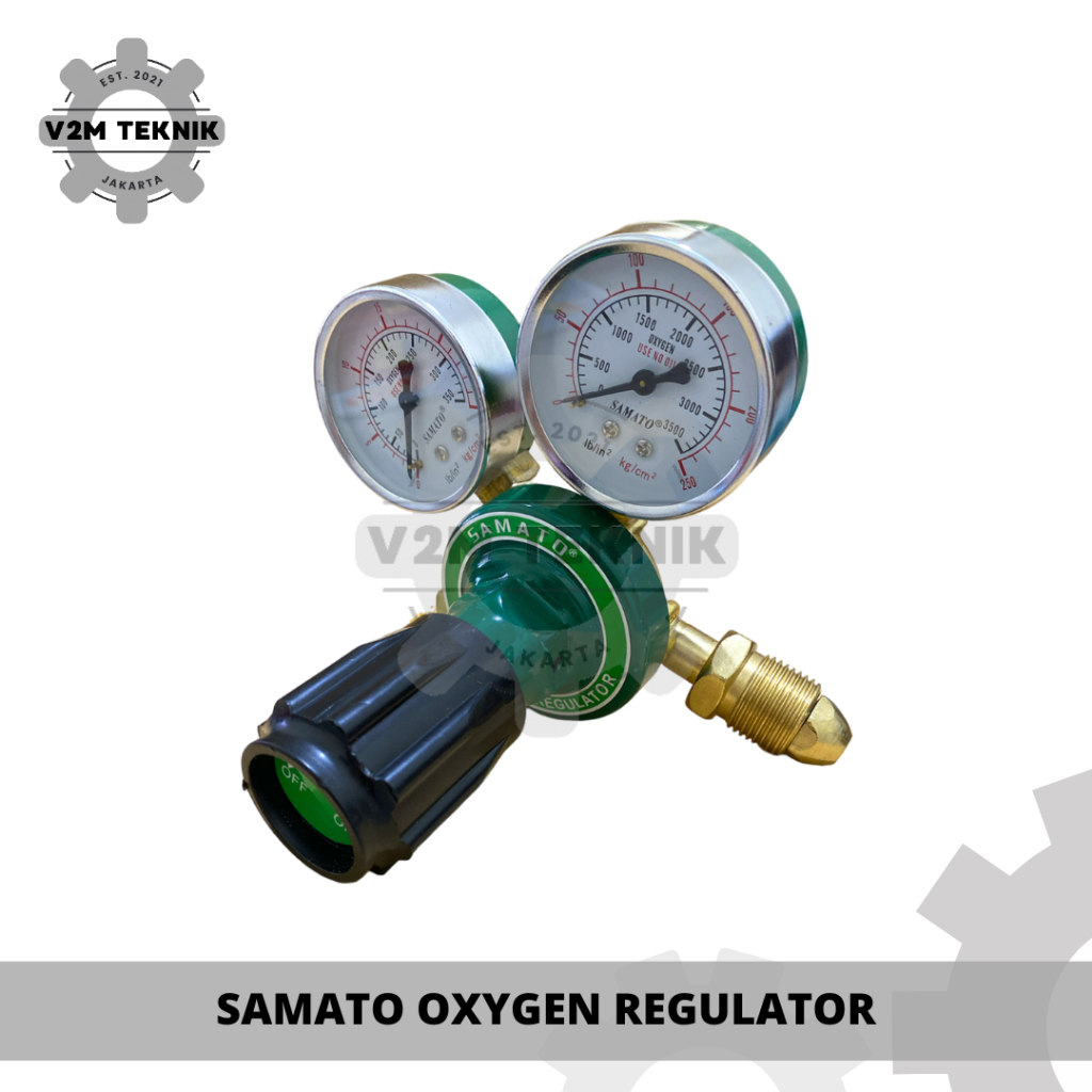 Jual SAMATO Oxygen Regulator / Regulator Las Oxygen / Regulator Oksigen ...