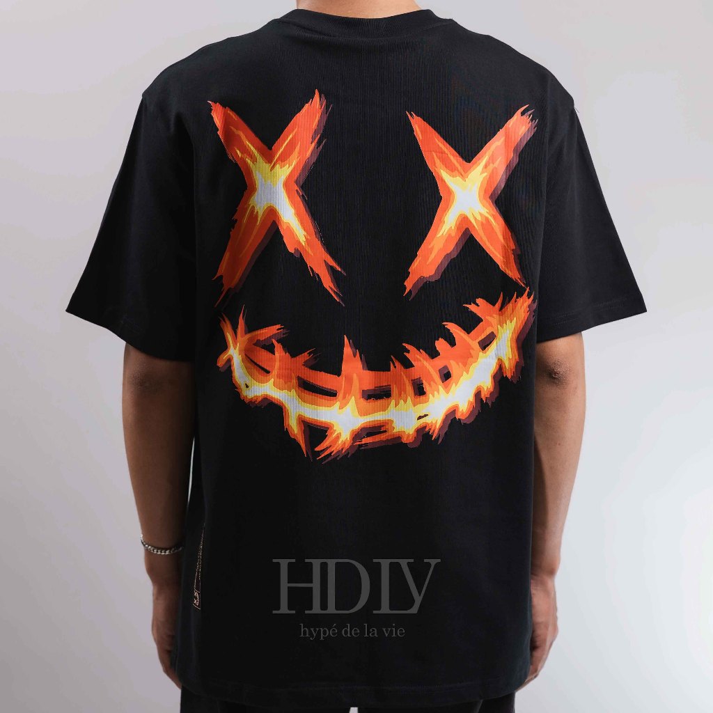 Jual RIC Ricky is Clown Fire Black Tee ( 100% Original ) | Shopee Indonesia