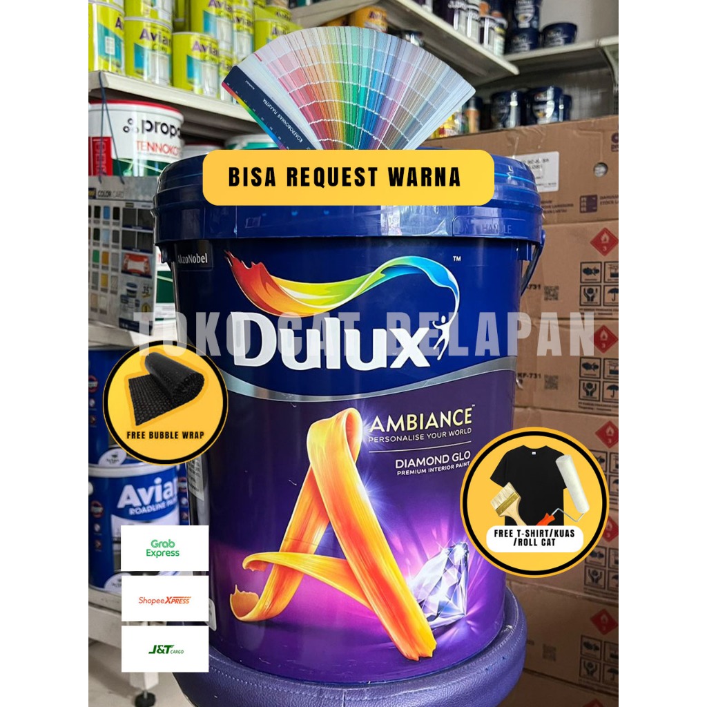 Jual Dulux Ambiance Diamond Glo Putih & Warna 20 Ltr | Shopee Indonesia