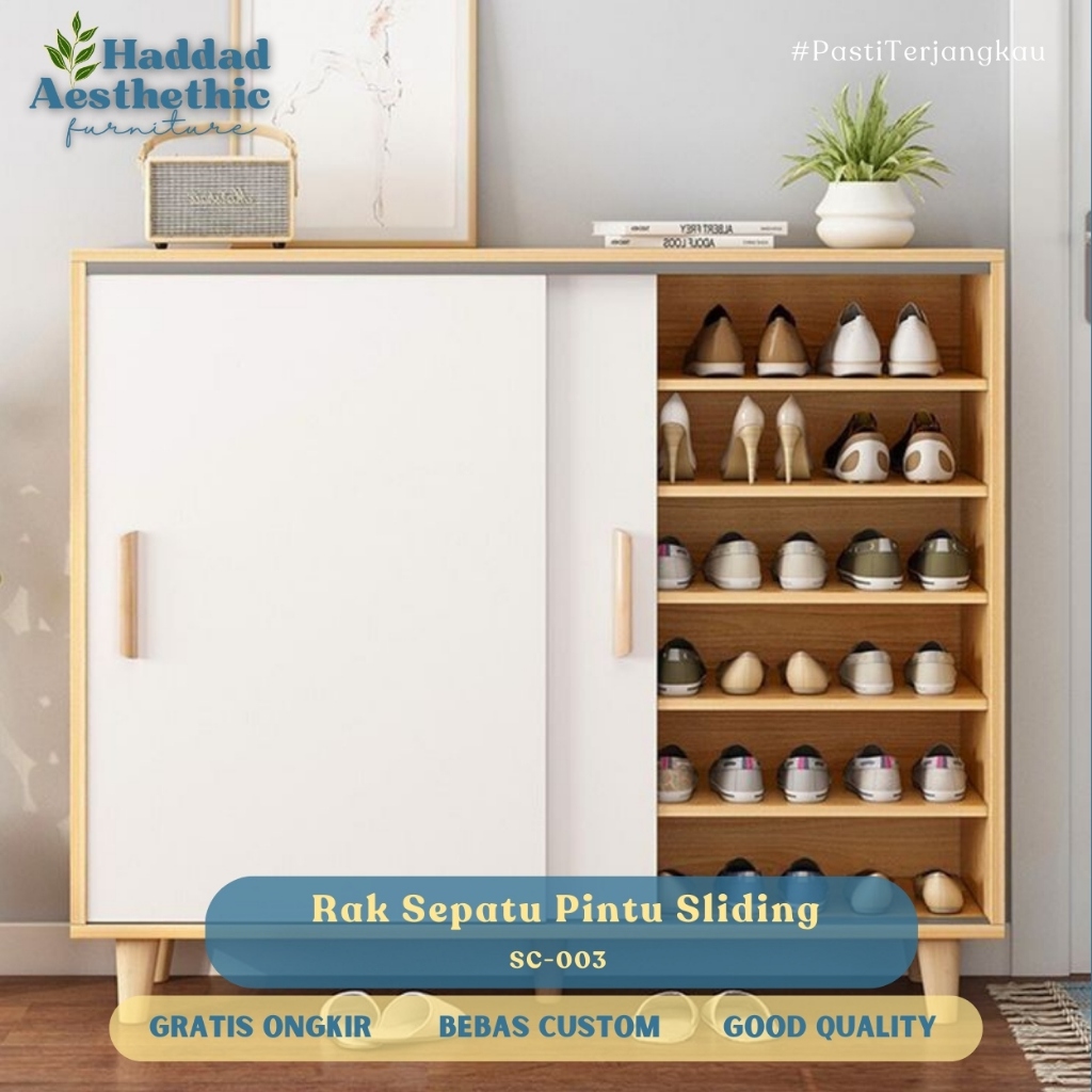 Jual Rak Sepatu 2 Pintu Full Tertutup Minimalis Modern | Shopee Indonesia