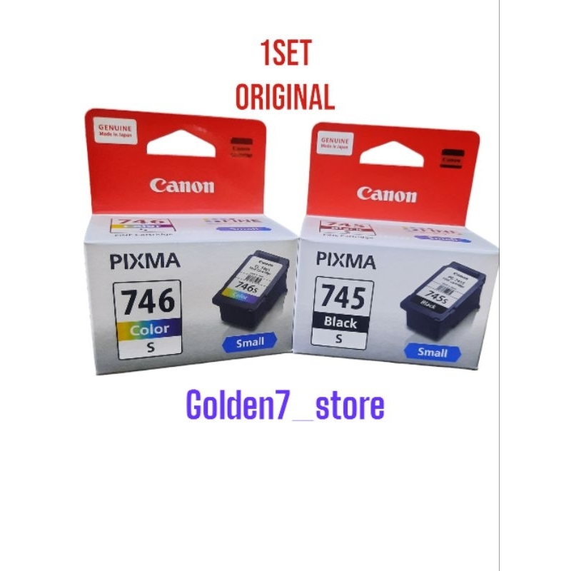 Jual 1Set Tinta Cartridge Original Canon PG 745 Small +746 Small ...