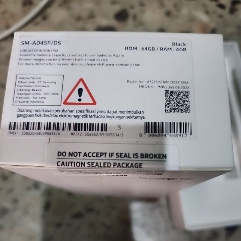 Jual dus box samsung galaxy A04/A05/A06 asli copotan orginal | Shopee ...
