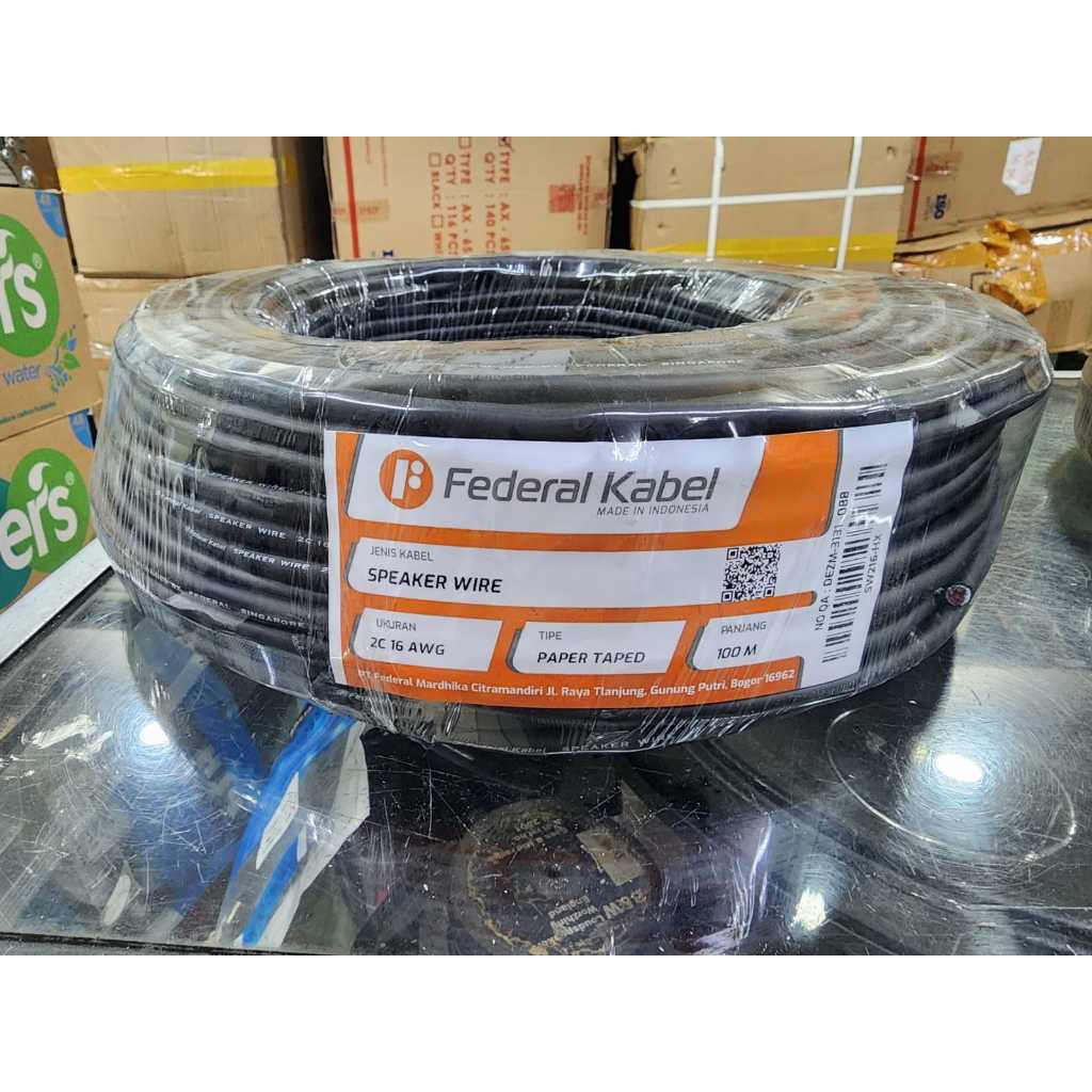 Jual (JUAL 1 ROLL) Federal Kabel 2C16AWG / 2C 16AWG / 2C 16 AWG - Kable ...