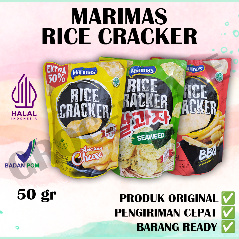 Jual MARIMAS RICE CRACKER All Variant Rasa - Baked Not Fried - Gluten ...