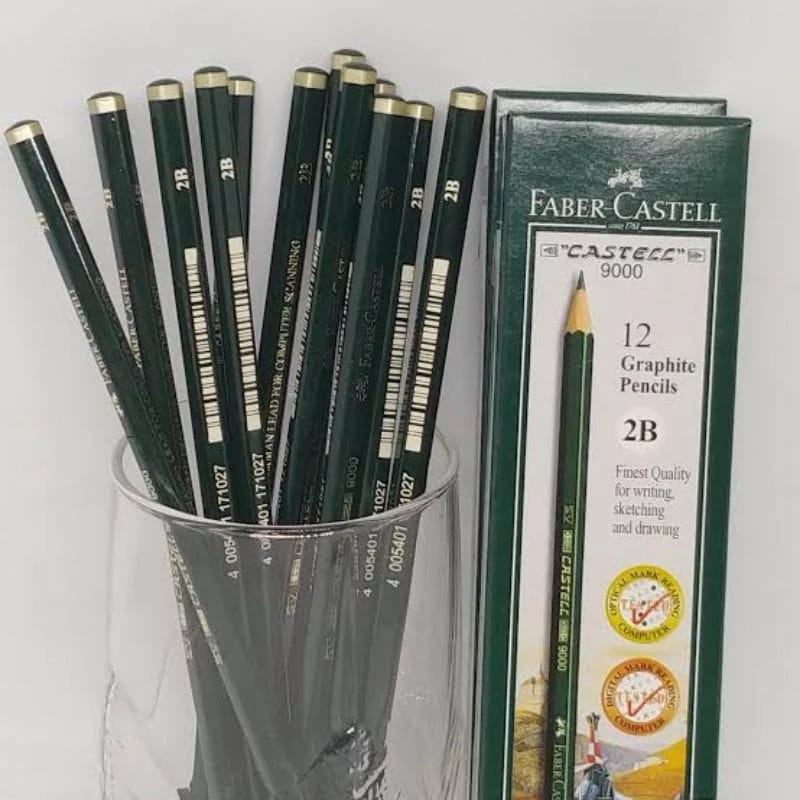 Jual PENSIL 2B FABER CASTELL ( 1 pack isi 12 pensil ) | Shopee Indonesia