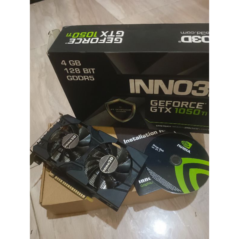 Jual VGA INNO3D GTX 1050 Ti 4Gb 128Bit DDR5 1x6Pin ORIGINAL NORMAL ...