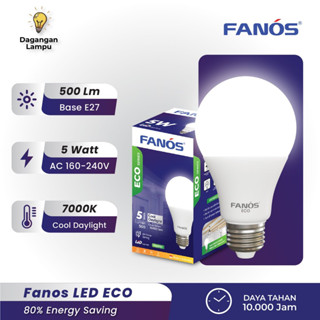 Jual Lampu Led Bohlam Fanos Eco Watt Lampu Led Light Bulb Cdl Cool Daylight Shopee Indonesia