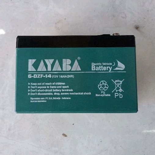 Jual Baterai Aki Kering Sepeda Listrik Kayaba 12 Volt 14 AH Per Satuan ...