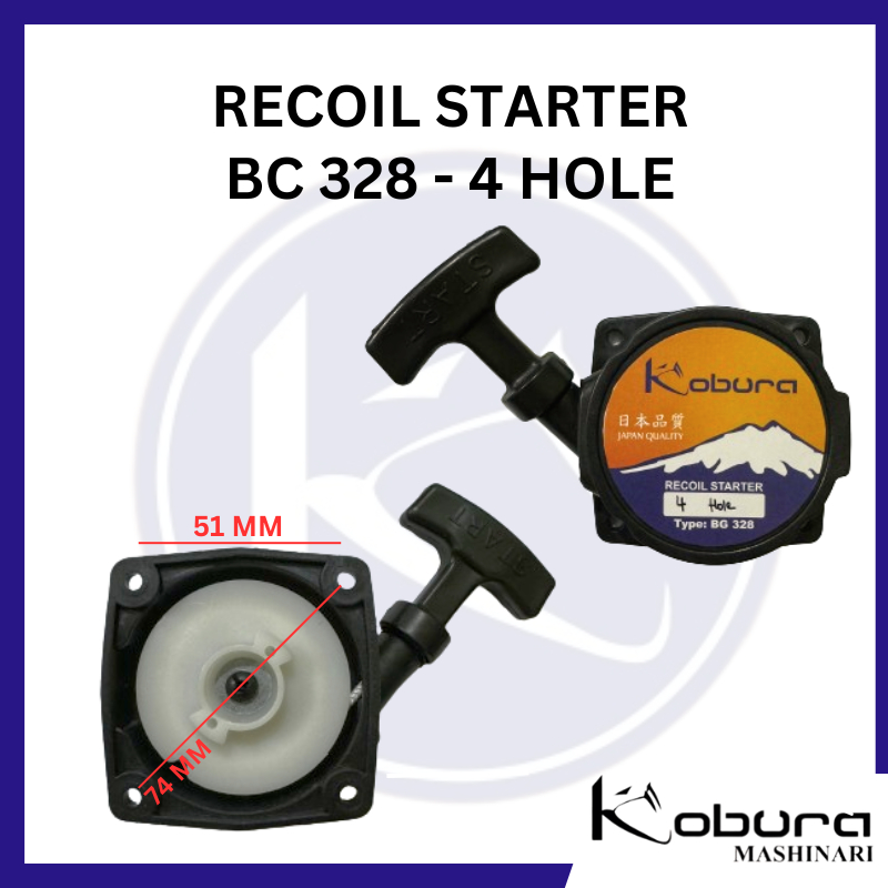 Jual Recoil Starter BG 328 4 Hole Tarikan Mesin Potong Rumput Gendong ...