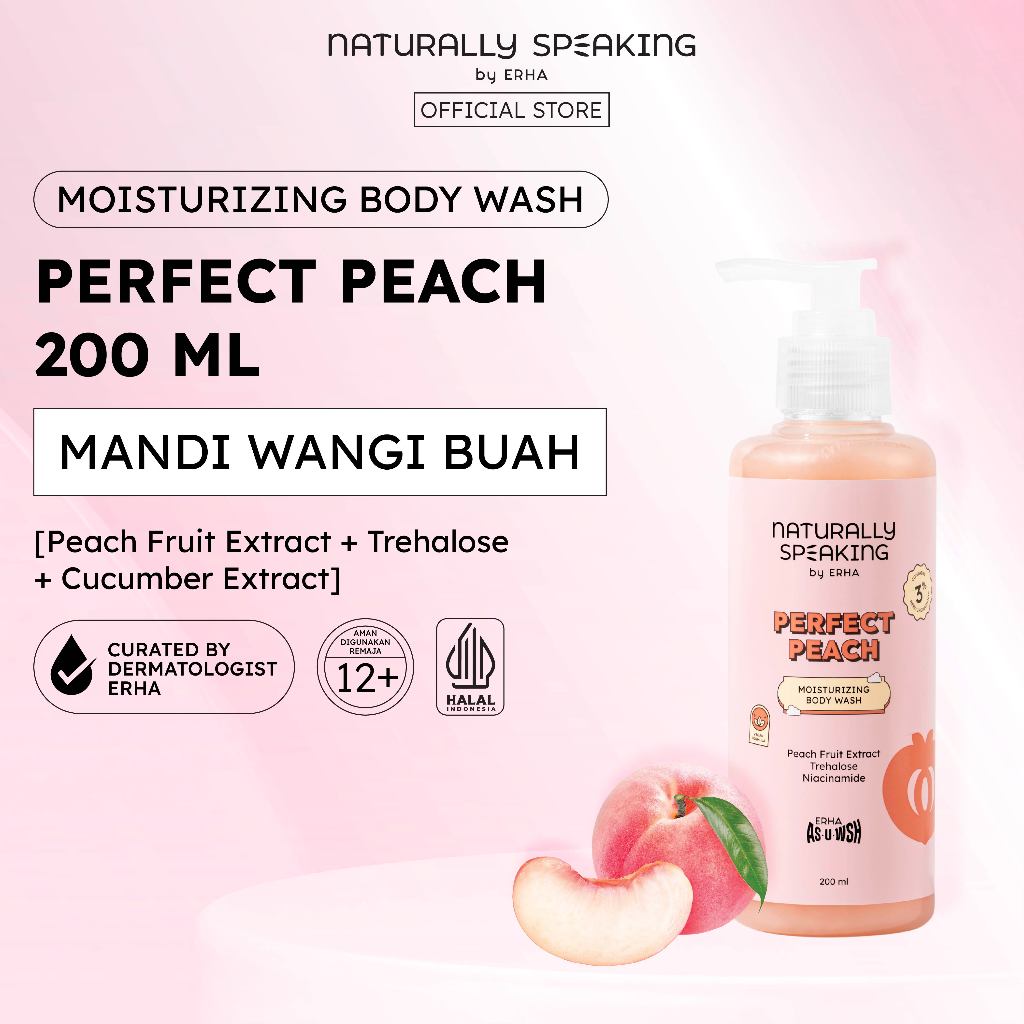 Jual Naturally Speaking Perfect Peach Moisturizing Body Wash 200ml