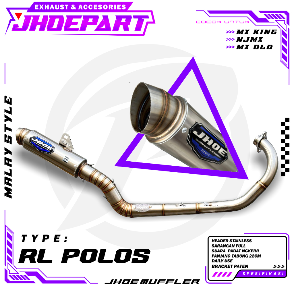 Jual Knalpot Racing MX KING MX NEW MX OLD type RL POLOS Original Jhoe ...
