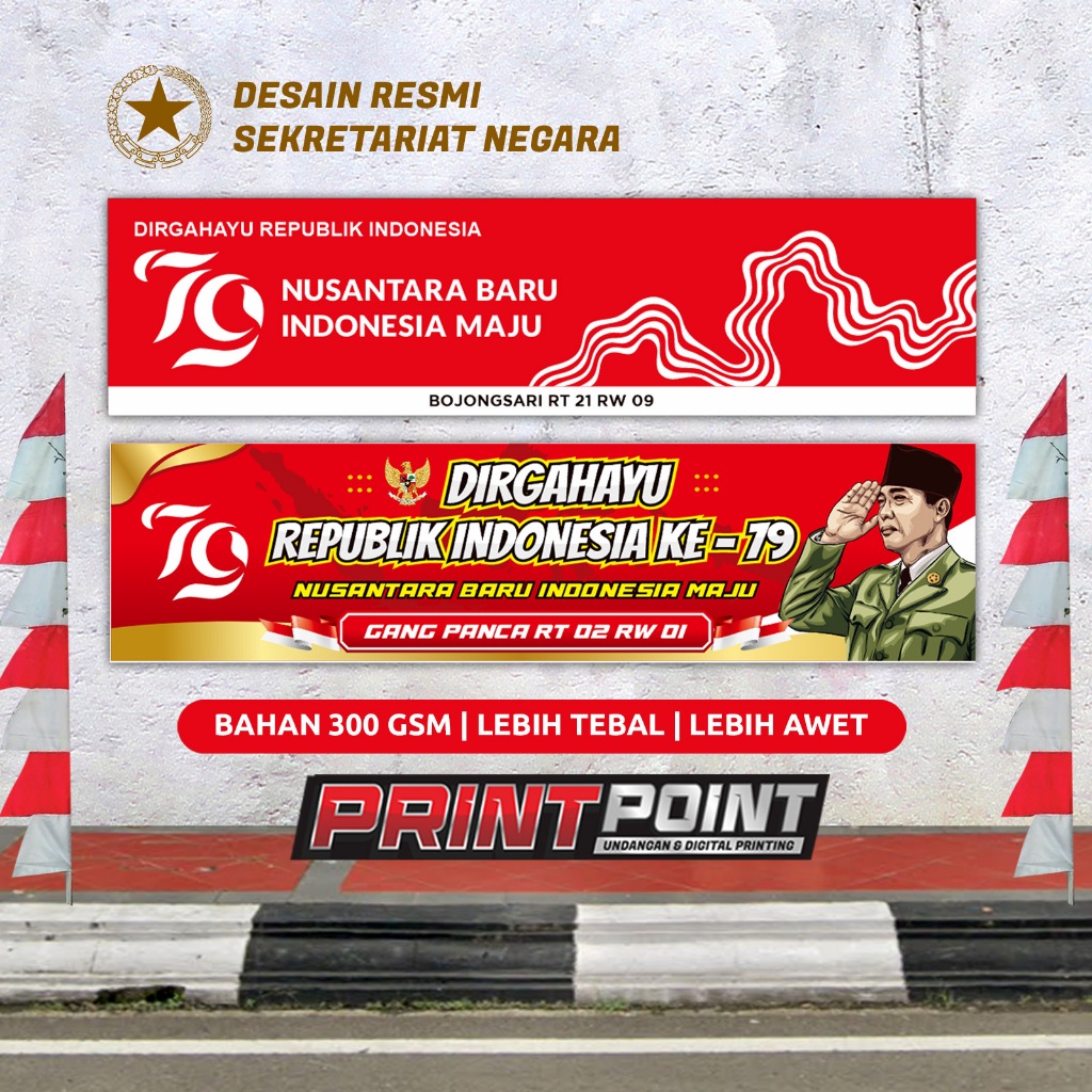 Jual BANNER SPANDUK AGUSTUSAN DIRGAHAYU REPUBLIK INDONESIA KE 79 PALING ...