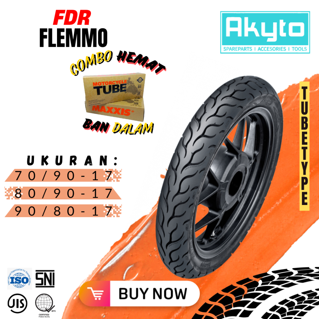 Jual BAN FDR FLEMMO RING 17 / BAN TUBETYPE (TB) / BAN MOTOR RING 17 ...