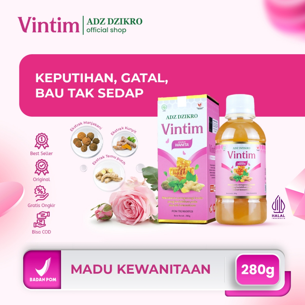 Jual Madu Vintim Mengobati Keputihan Gatal Dan Bau Tak Sedap Miss V