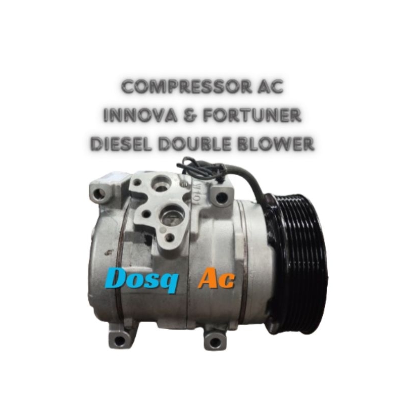 Jual compressor kompresor ac innova fortuner diesel double blower asli ...