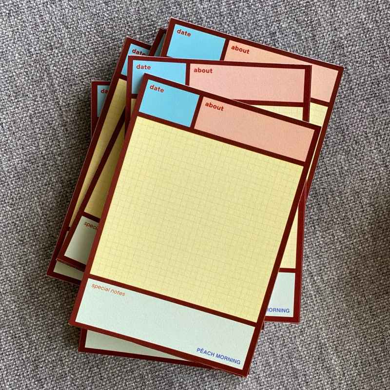Jual PEACH MORNING - Retro Memo Notes | Shopee Indonesia