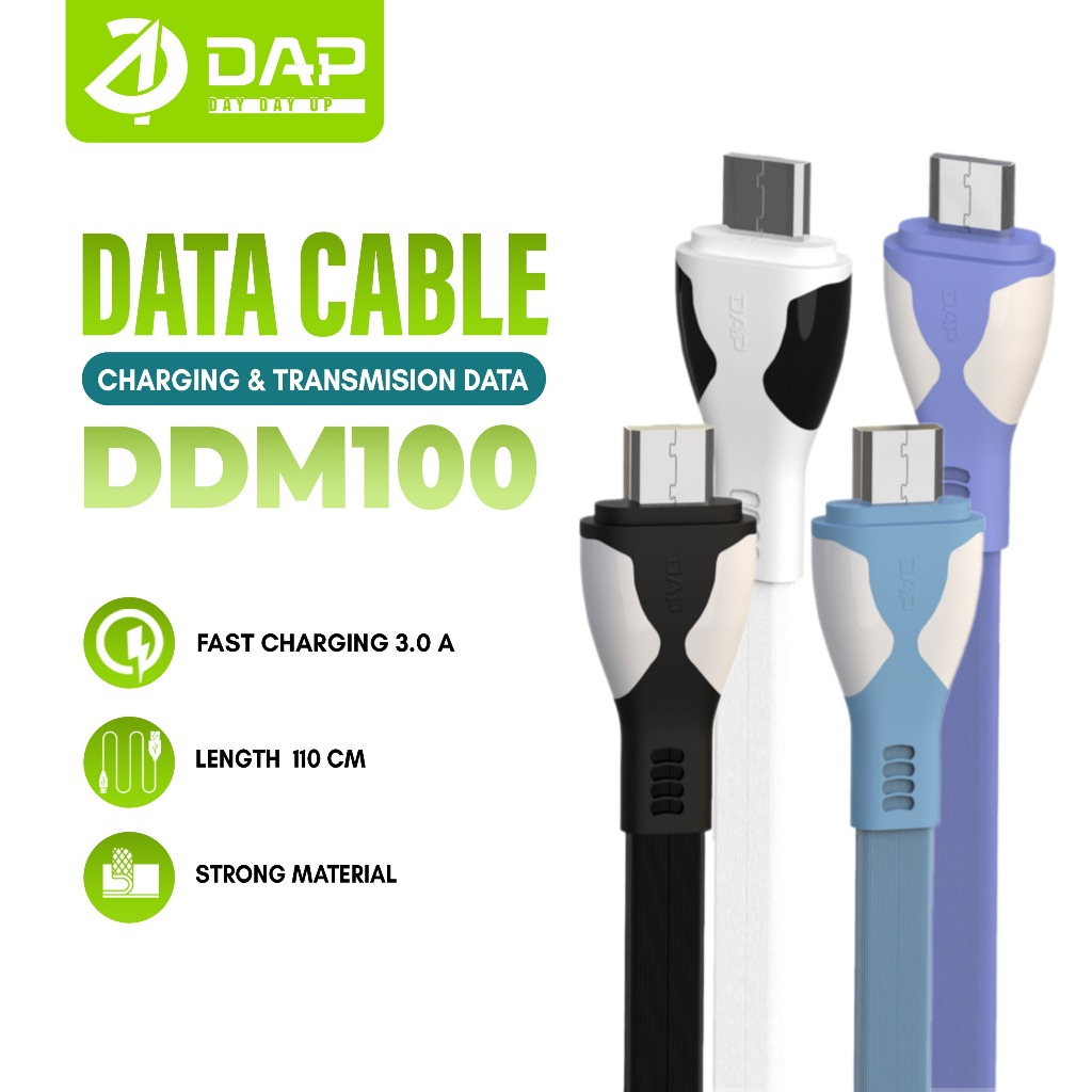 Jual DAP Kabel Data Micro 110cm Fast Charging 3.0A Garansi Resmi 1 ...