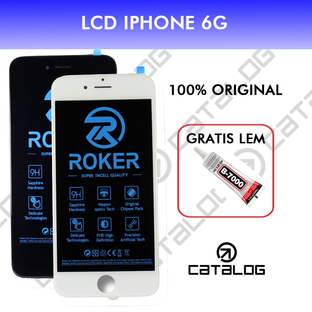 Jual ORIGINAL ROKER LCD IPHONE 6G FULLSET | Shopee Indonesia