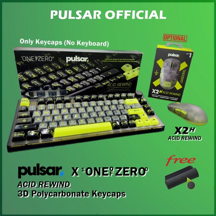 Jual Pulsar X ONE OF ZERO Acid Rewind 3D Polycarbon Keycaps For ...