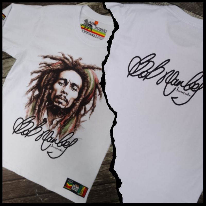 Jual Kaos Bob Marley Baju Reggae t-shirt Rasta Original Javamaika Rasta ...