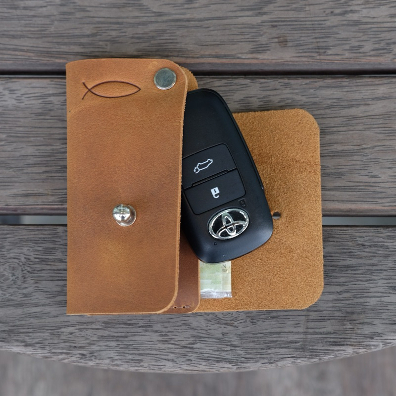 Jual DOMPET KULIT KARTU KUNCI STNK Crazy Horse Key Wallet | Shopee ...
