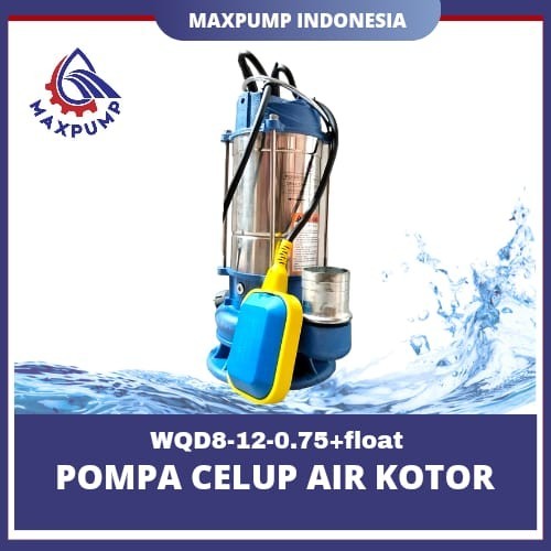 Jual MAXPUMP WQD8-12-0.75+float Pompa Celup Air kotor 2inch AUTO ...