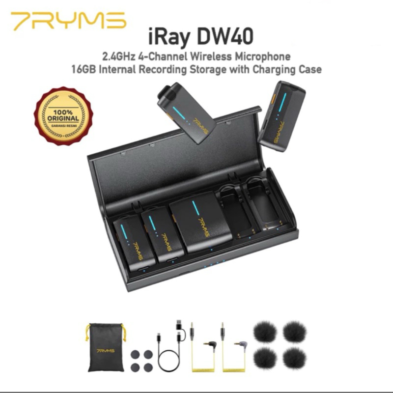 Jual 7RYMS iRay DW40 4Channel Wireless Lavalier