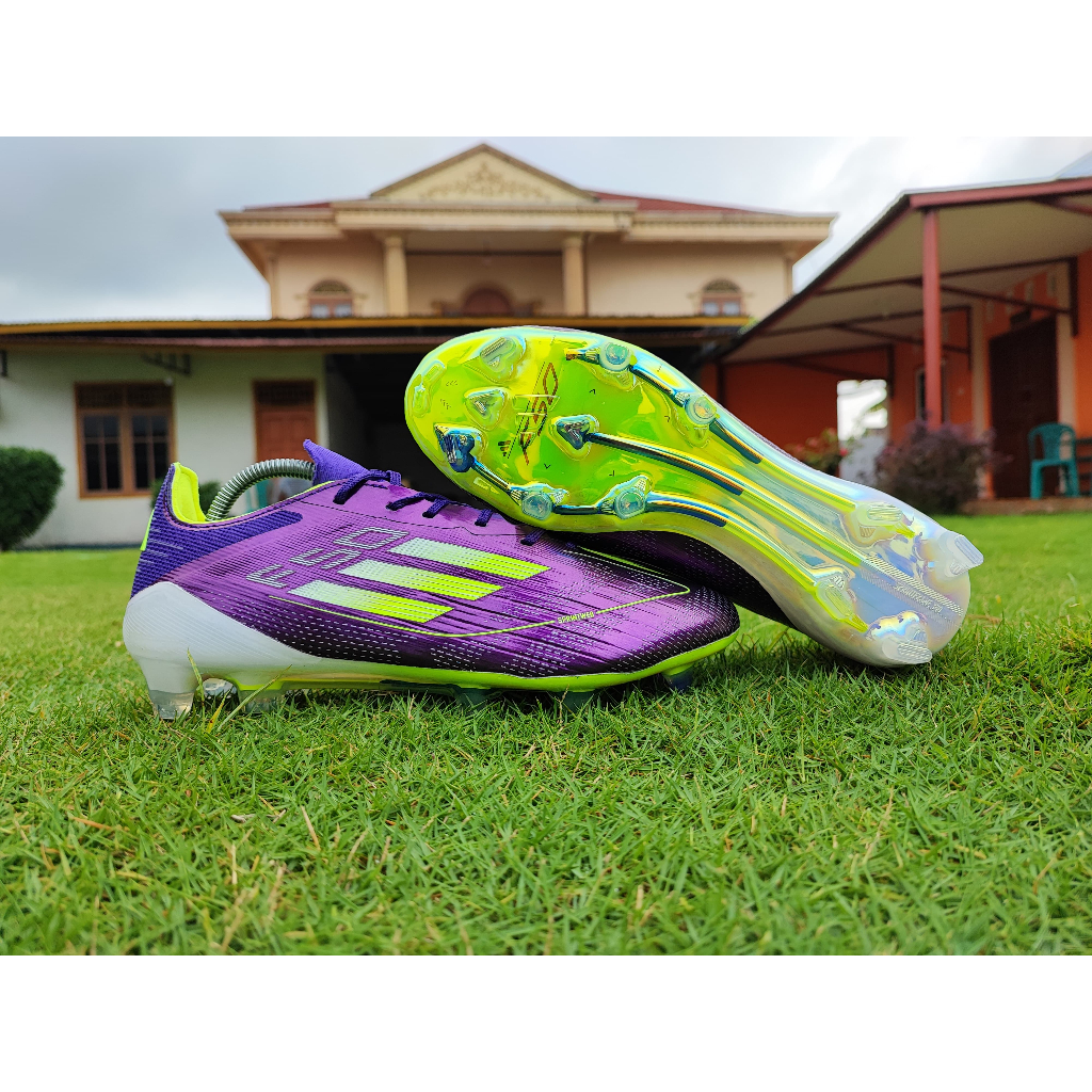 Sepatu Bola Adidas F50 Elite FG Unity Purple White Lucid Lemon
