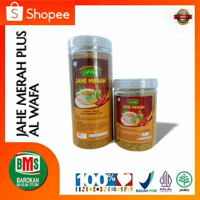 Jual Jahe Merah Plus Al Wafa 500 & 1000 gr | Shopee Indonesia